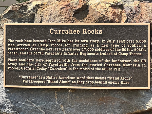 Currahee Rocks information
