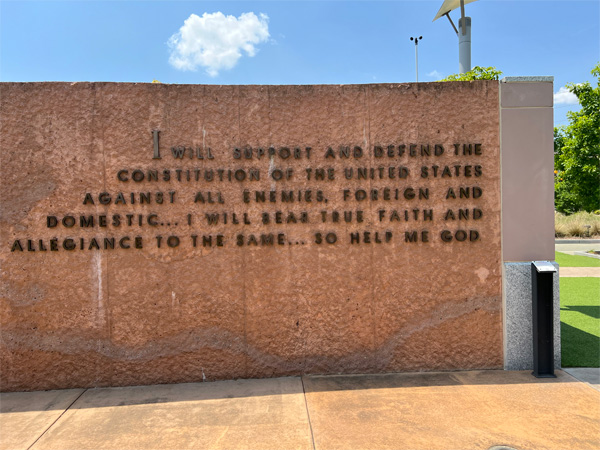 Oath of Service Wall