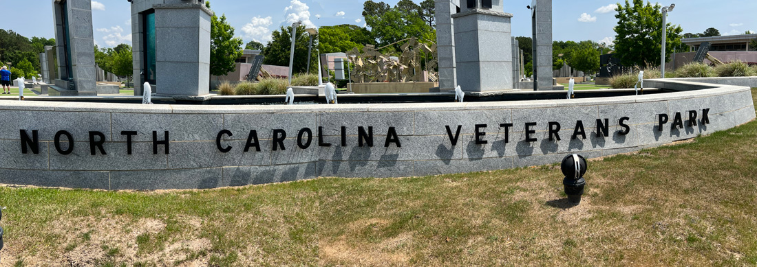 entry to North Carolina Veterans Park