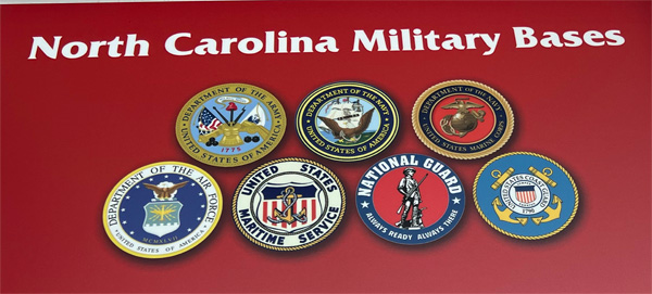NC Military Bases symbols