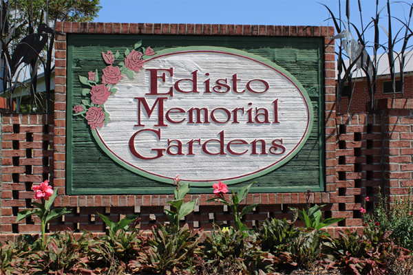 Edisto Memorial Gardens sign