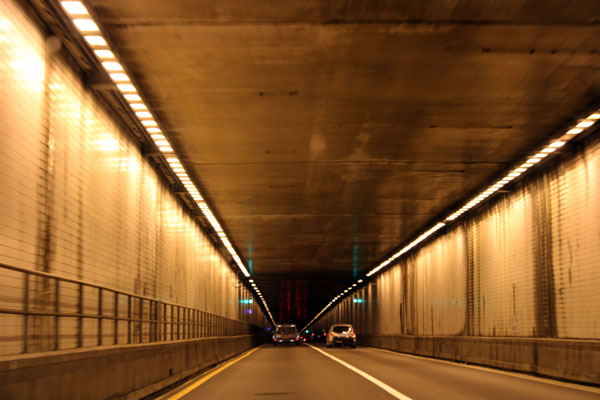 inside East River Mountain Tunnel