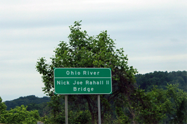 Ohio River sign
