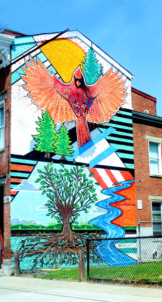 mural on aprarments