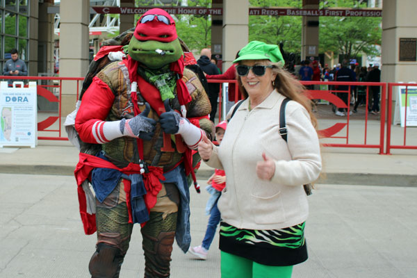 Karen Duquette and the Ninja Turtle