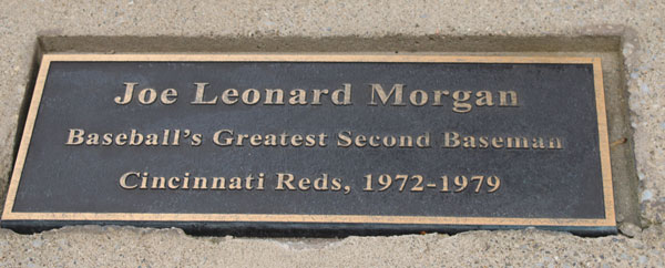 Joe Leonard Morgan plaque
