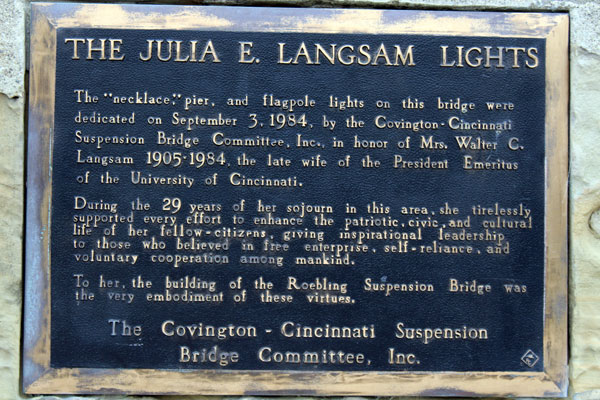 Julia E Langsam Lights sign