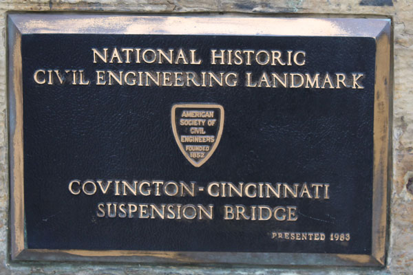 National Historic Civil Engineering Landmark sign