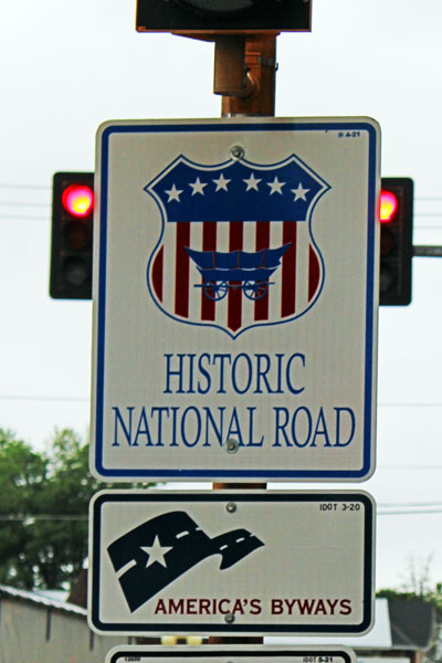 Historic National Road sign