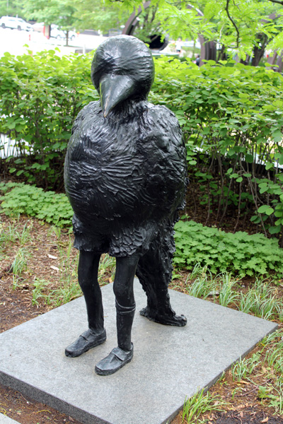 Bird statue