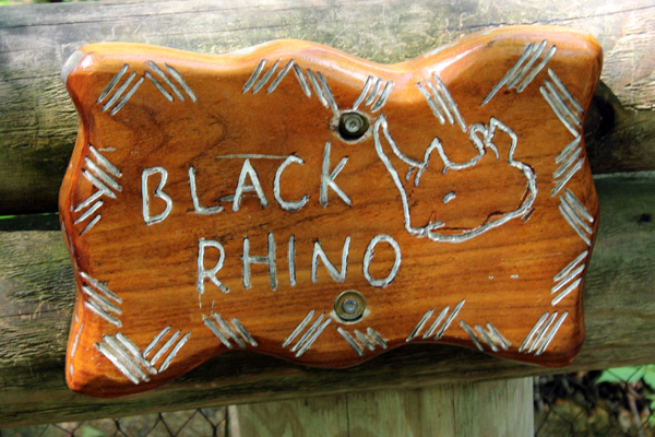 Black Rhino Sign
