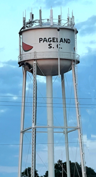 Pageland SC water tower
