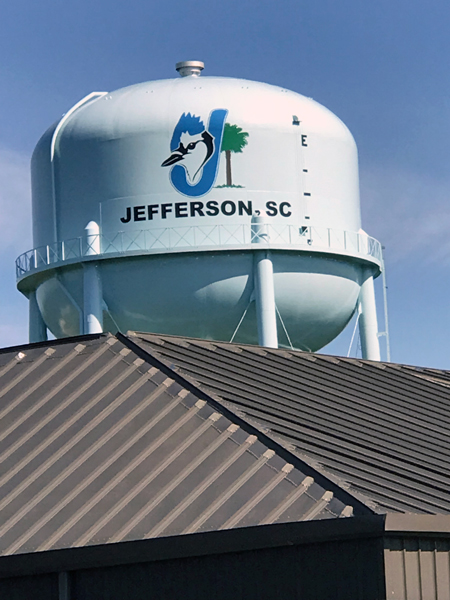Jefferson SC water tower