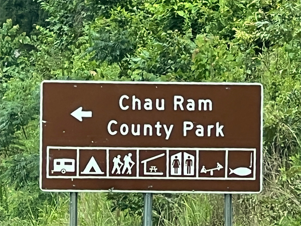 Chau Ram County Park Sign