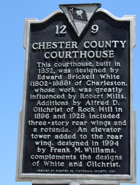 Chester County Courthouse sign