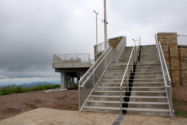 The stairs to the observation tower