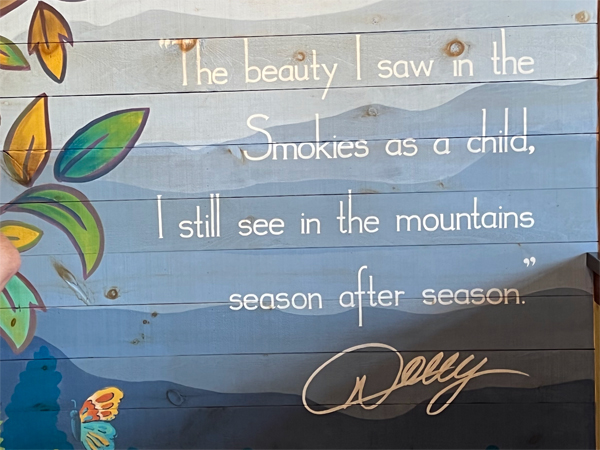 sign by Dolly in Dollywood