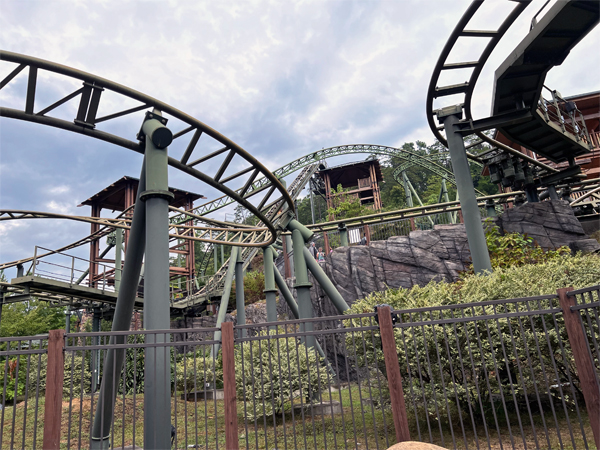 roller coaster at Dollywood