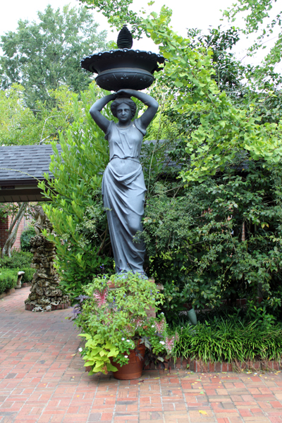 lady fountain statue