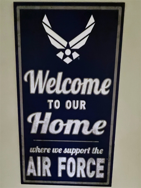 Welcome to our home flag  - Air Force