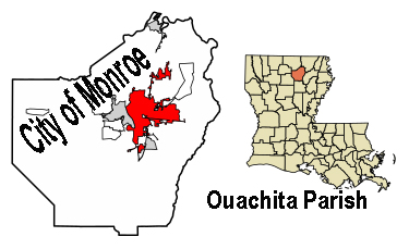 Ouachita Parish map