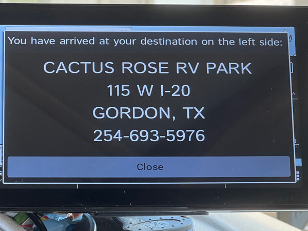 Cactus Rose RV Park address