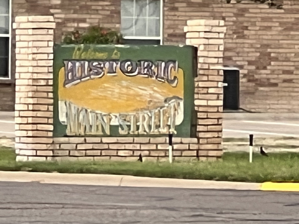 Historic Main Street sign