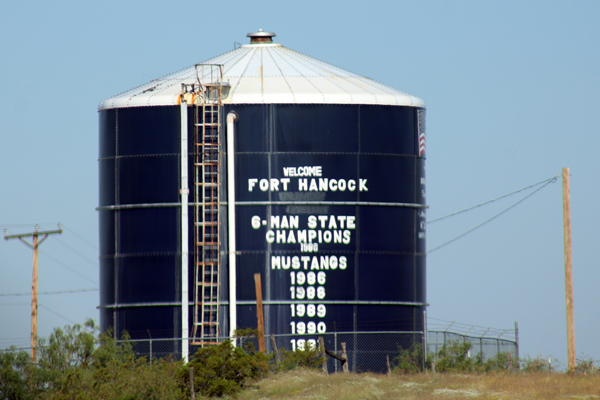 water tank in Fort Hancock