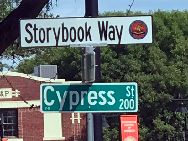 Storybook way street sign