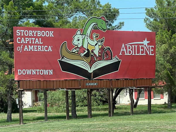 Storybook Capital of Americal Downtwon Abilene sign