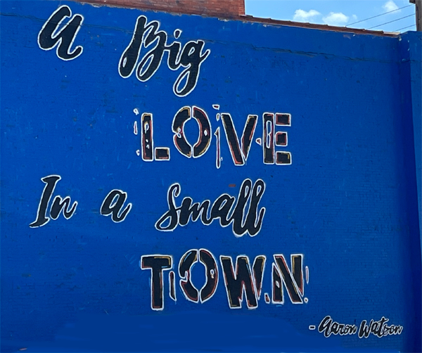 Big Love - small town sign