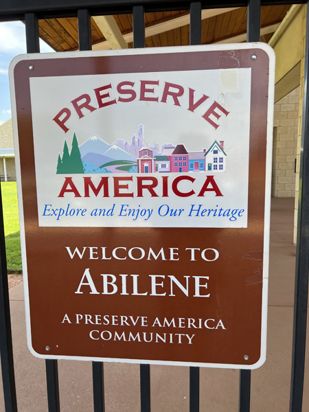 Welcome to Abilene sign