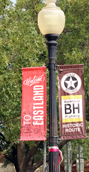 Eastland and Historic Route flags