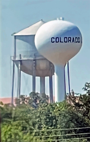 Colorado City water tower in Texas