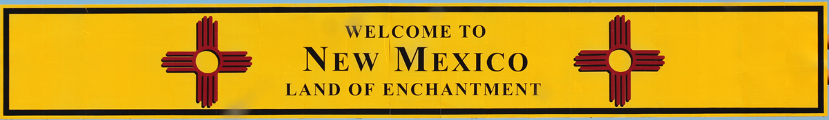 welcome to New Mexico sign