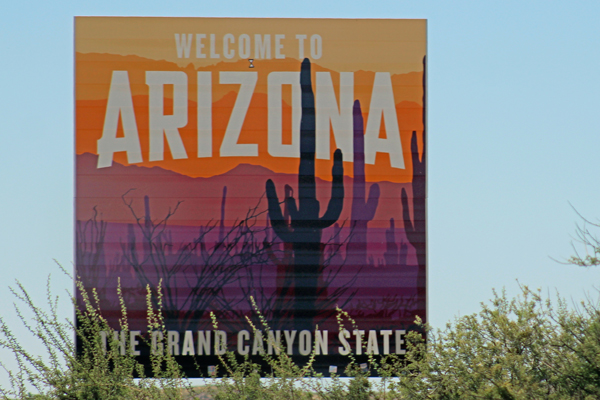 welcome to Arizona sign