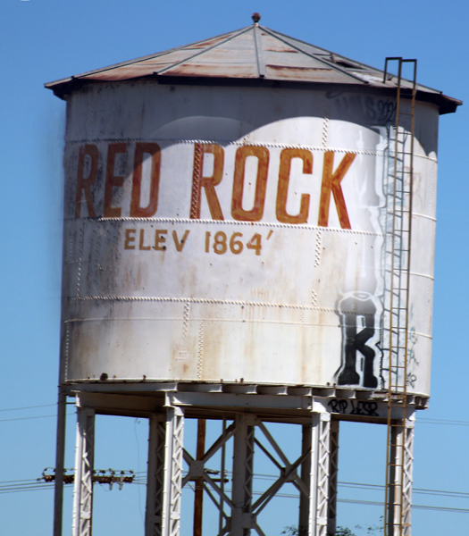 Red Rock water tower