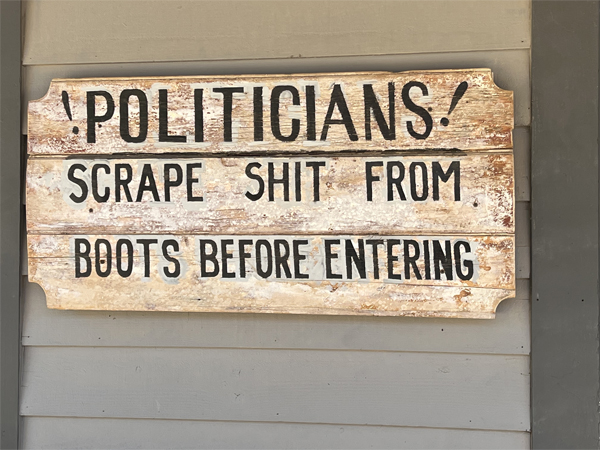 a true sign about politicians
