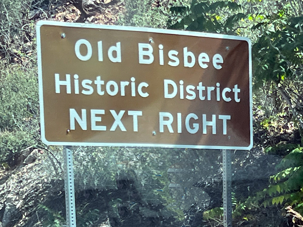 Old Bisbee Historic District  sign