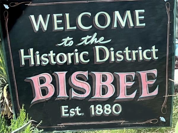 welcome to the Historic District Bisbee
