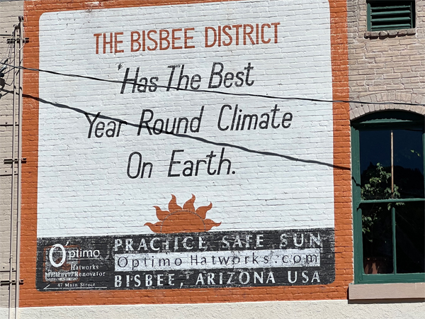 climate sing in Bisbee