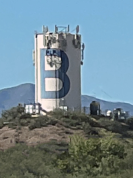The Bisbee water tank