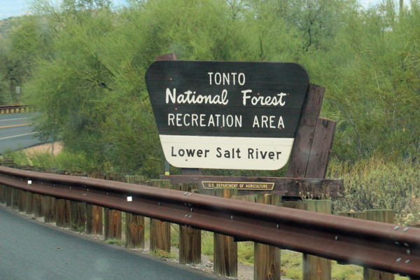 Tonto National Forest sign