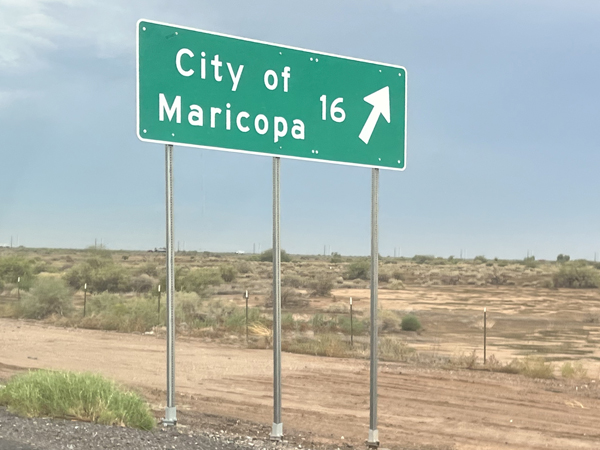 City of Maricopa sign
