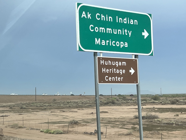 Ak Chin Indian Community Maricopa sign