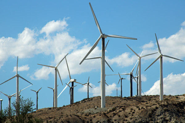 wind turbines in California