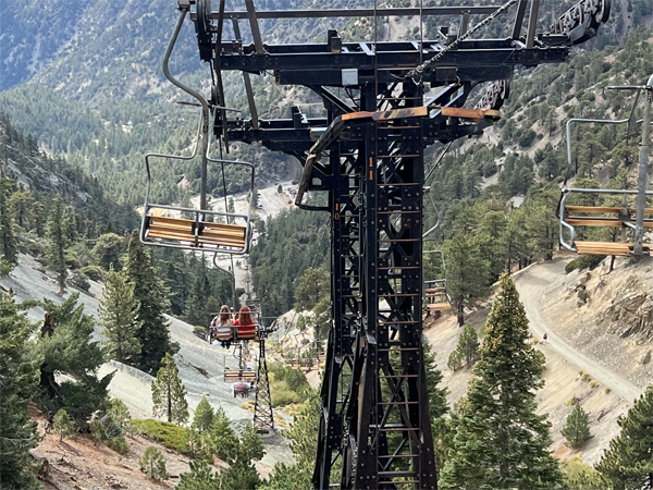 The Chair Lift down