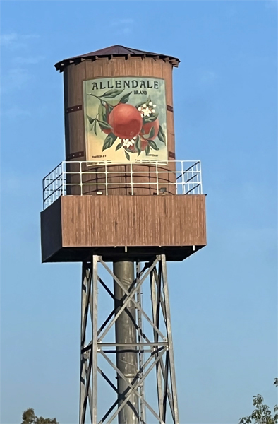 Allendale wooden water tower