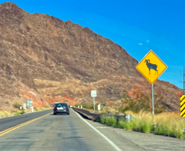 road near Hoover Dam
