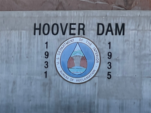 Hoover Dam sign